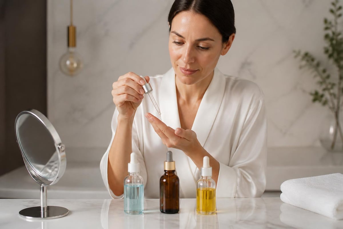 Layering serums for dry skin