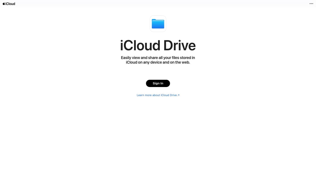 12 File Storage Services to Try in 2026 - iCloud Drive
