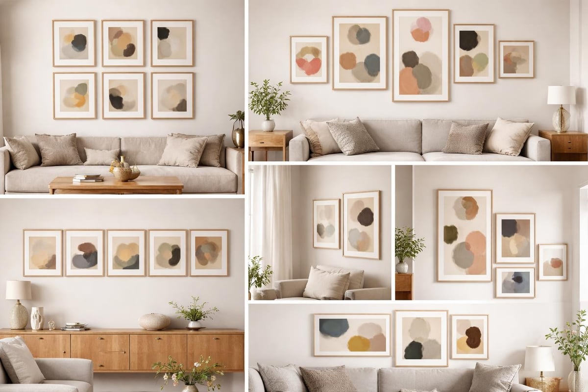 Gallery wall arrangements