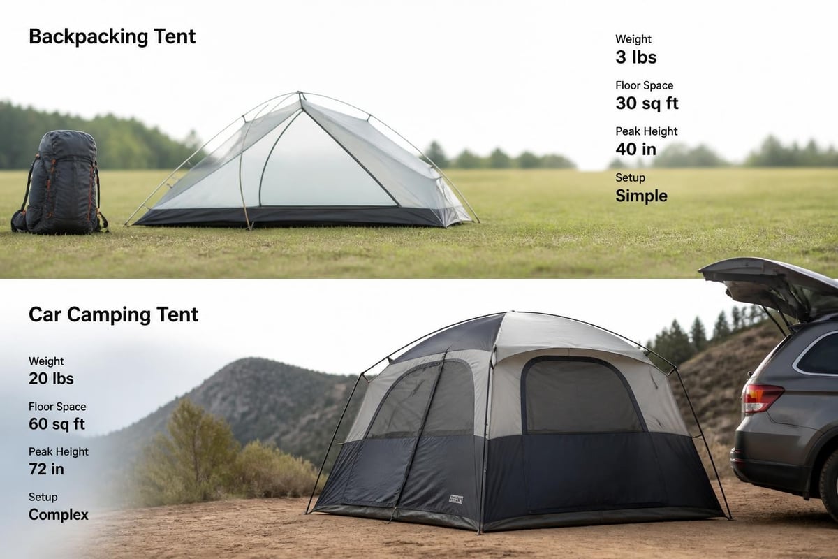 Tent category comparison