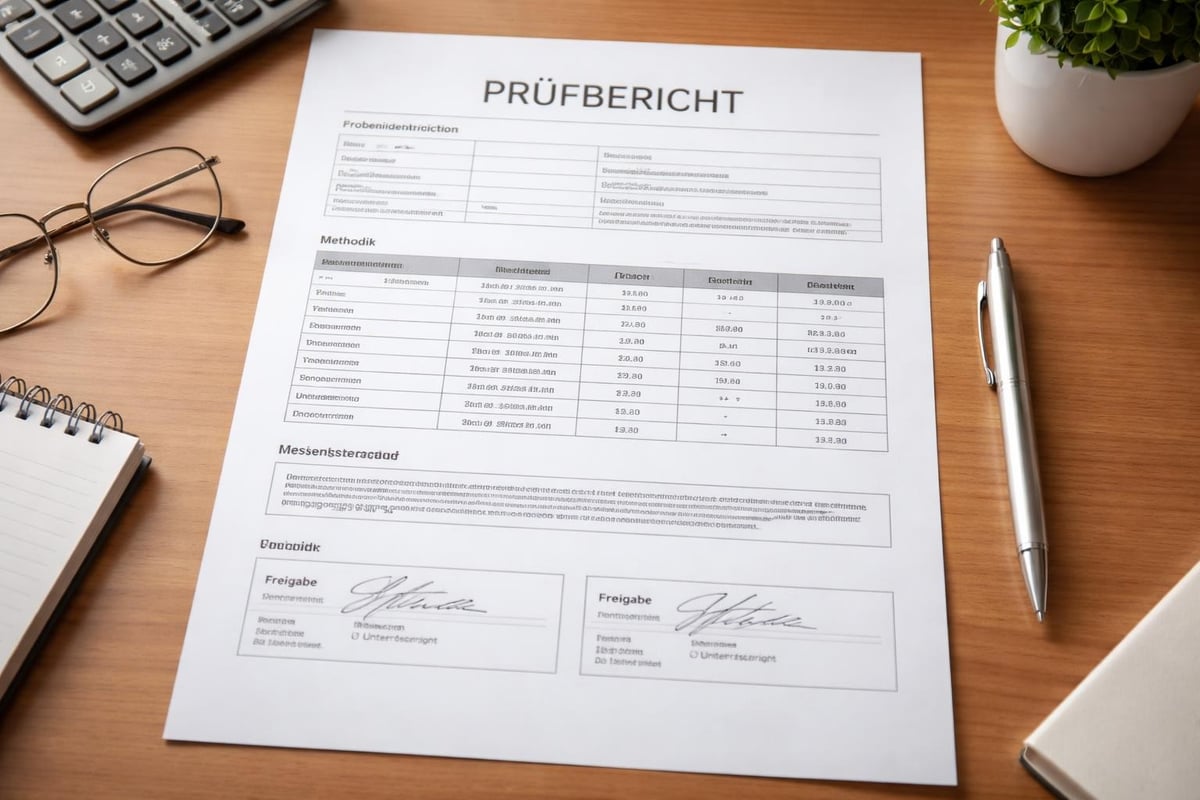 Dokumentationsstandards für Prüfberichte