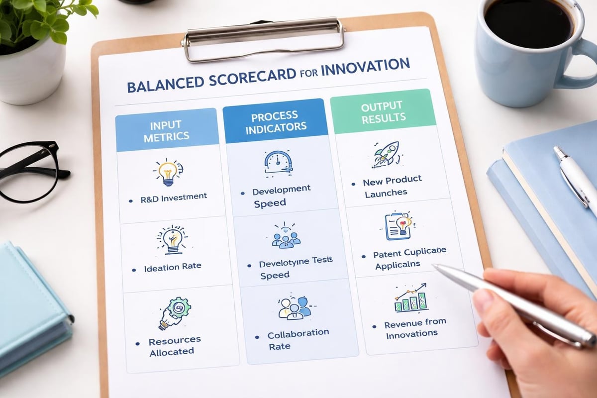 Innovation metrics dashboard