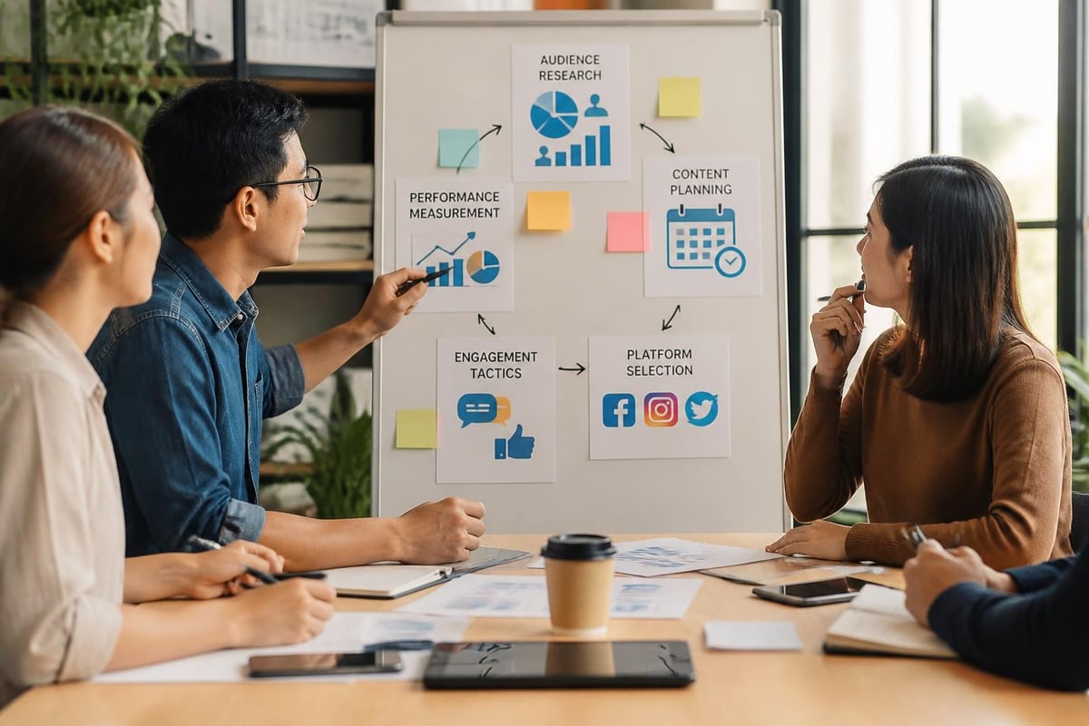 Social media strategy components