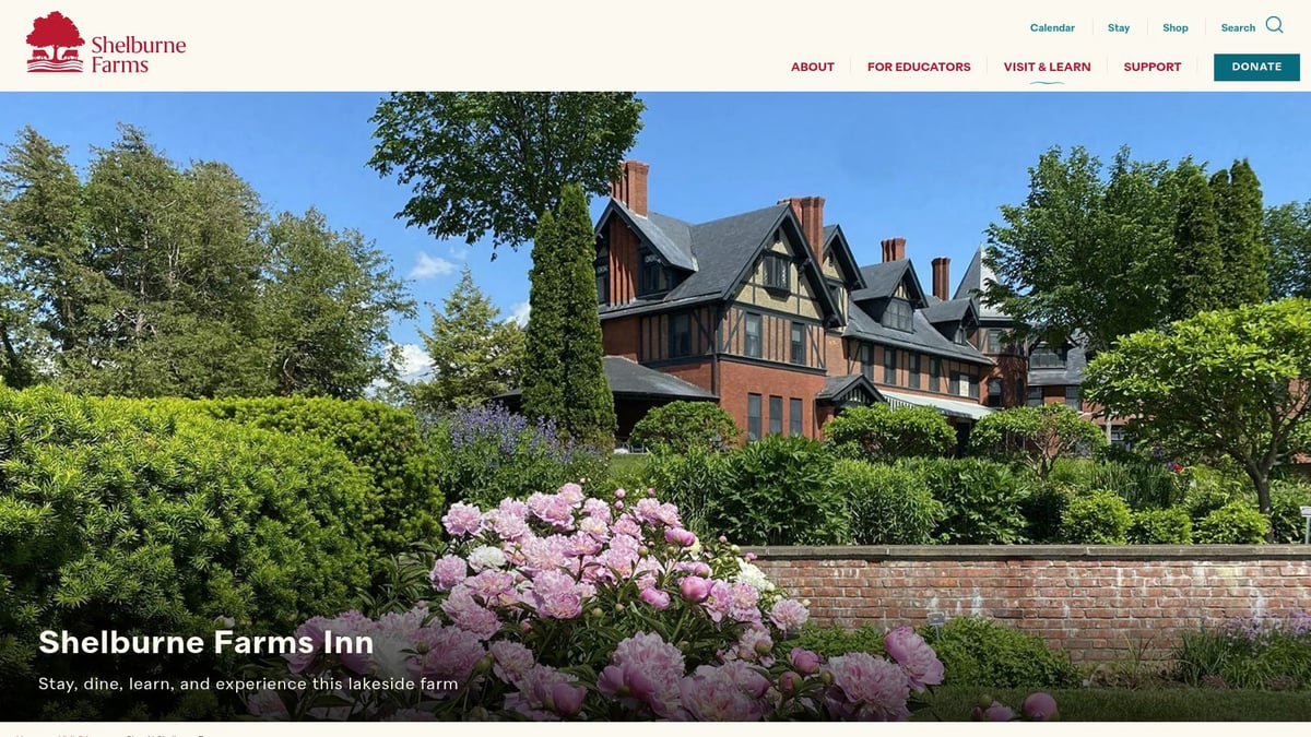 9 Romantic Resorts In Vermont For Couples To Visit In 2026 - The Inn at Shelburne Farms