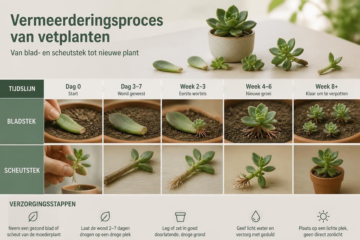 Vetplanten vermeerderen