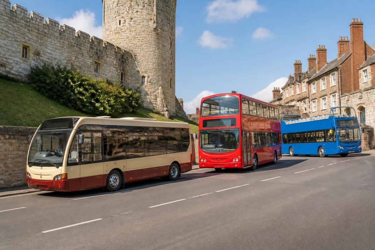 Tourist bus types comparison