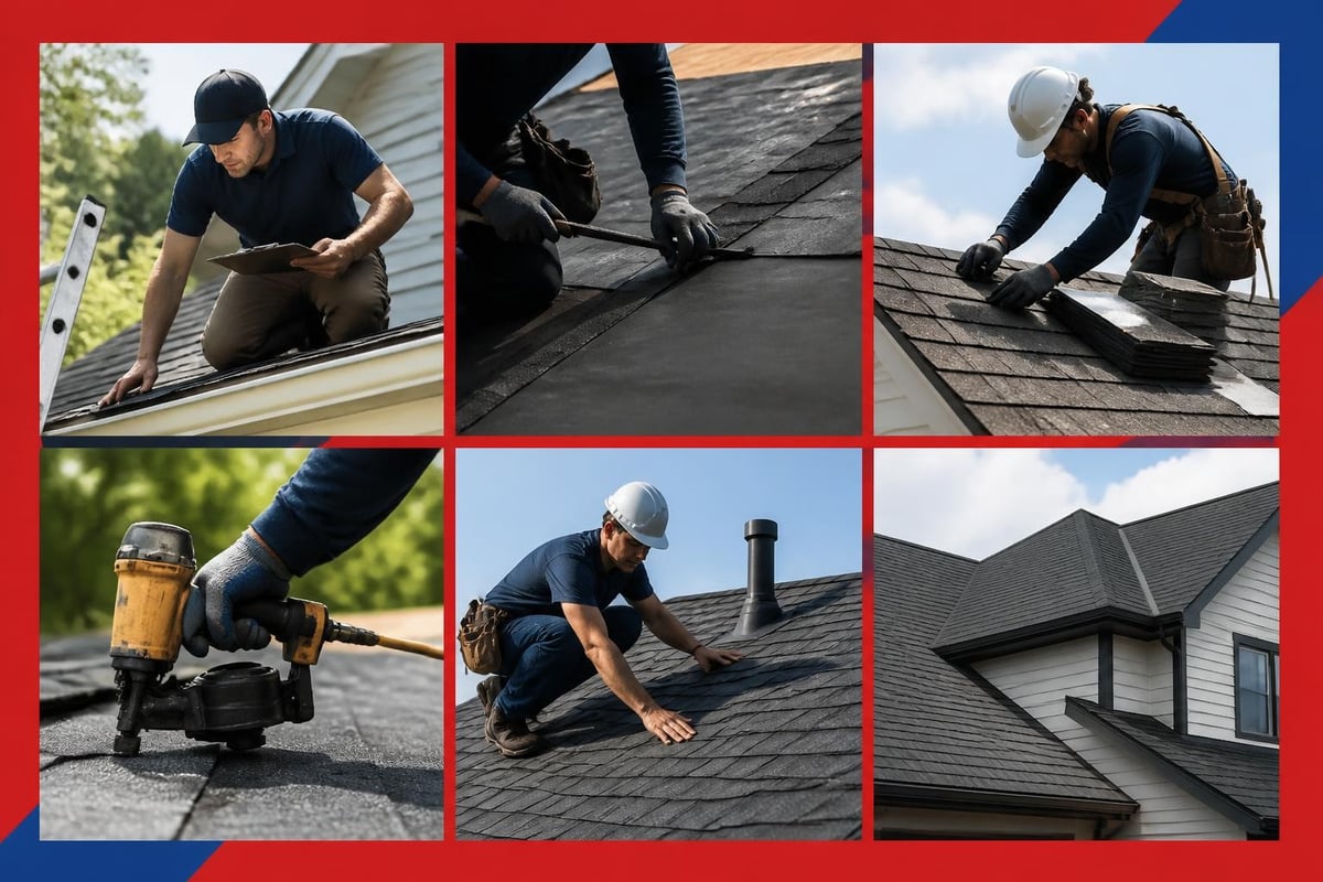 Roofing installation workflow steps