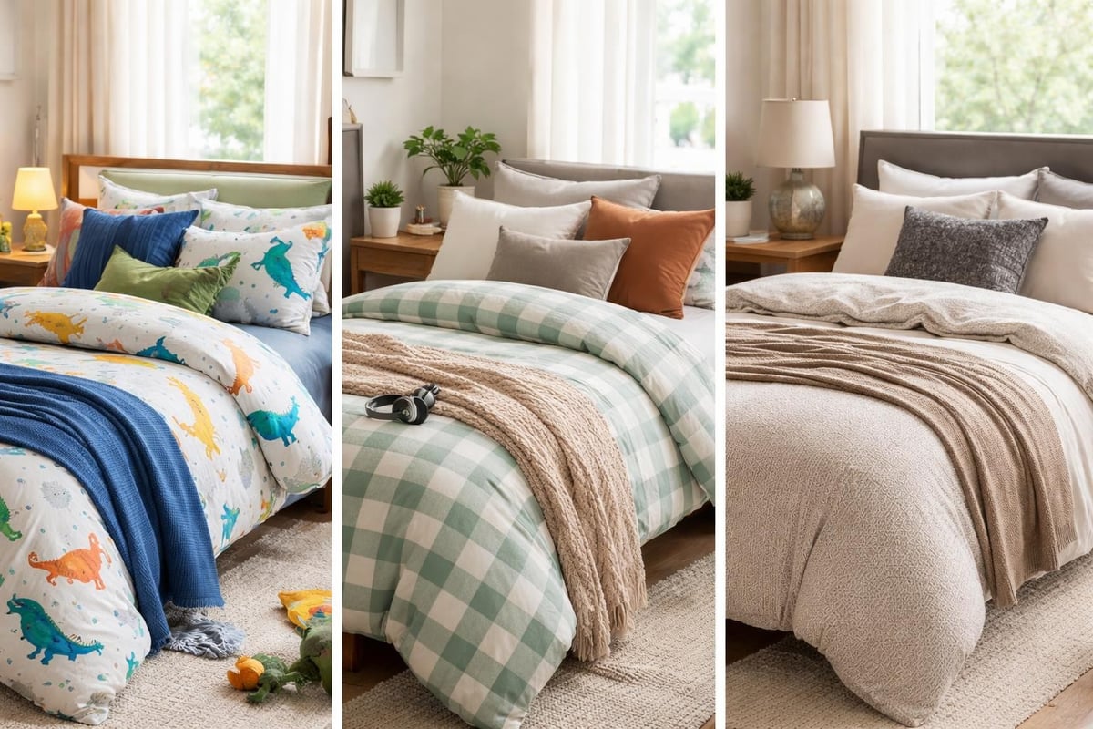 Bed bedding for families
