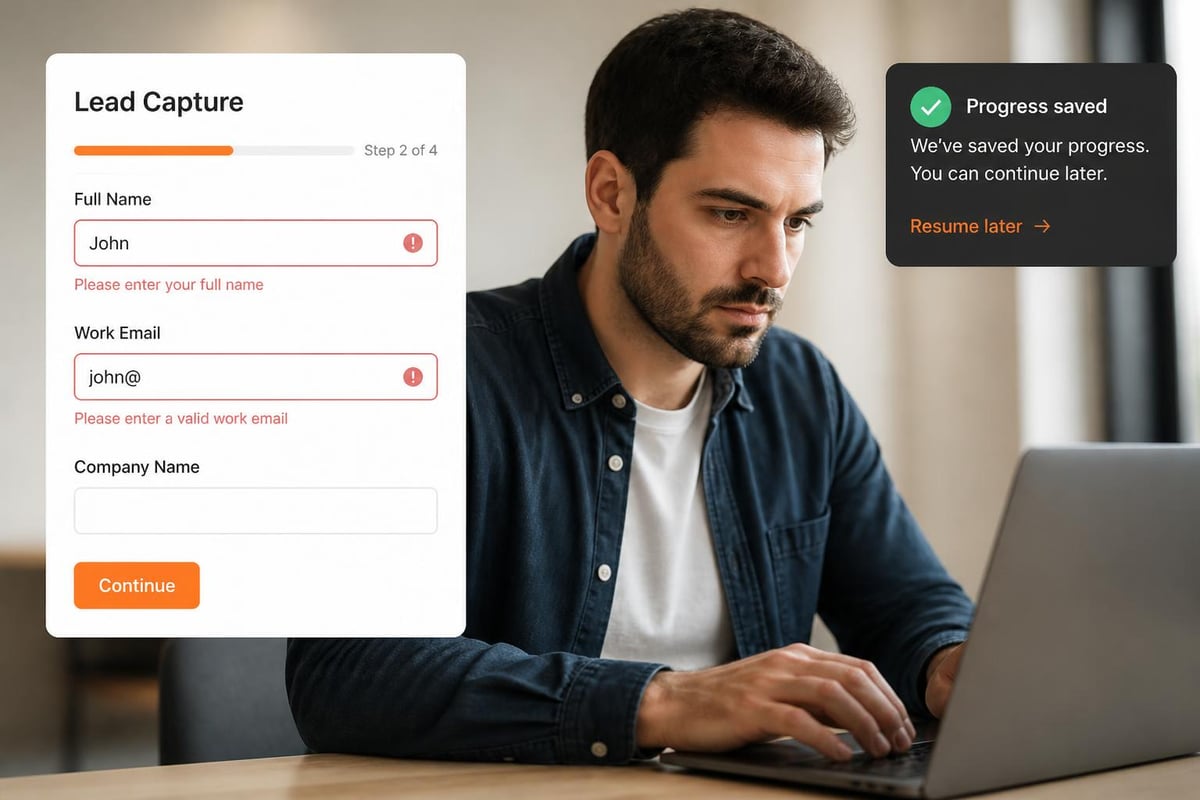 Lead Form Strategy for Software Development Companies Form error handling