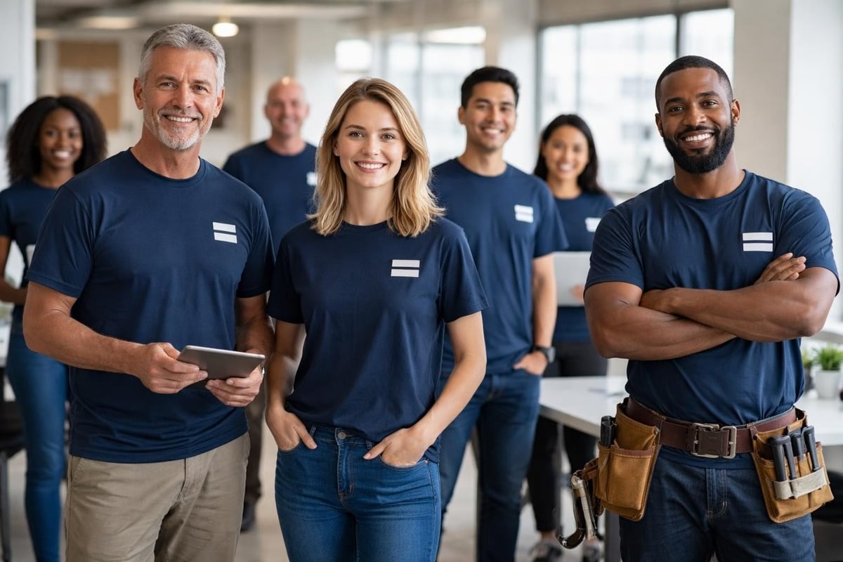 Team unity through branded workwear