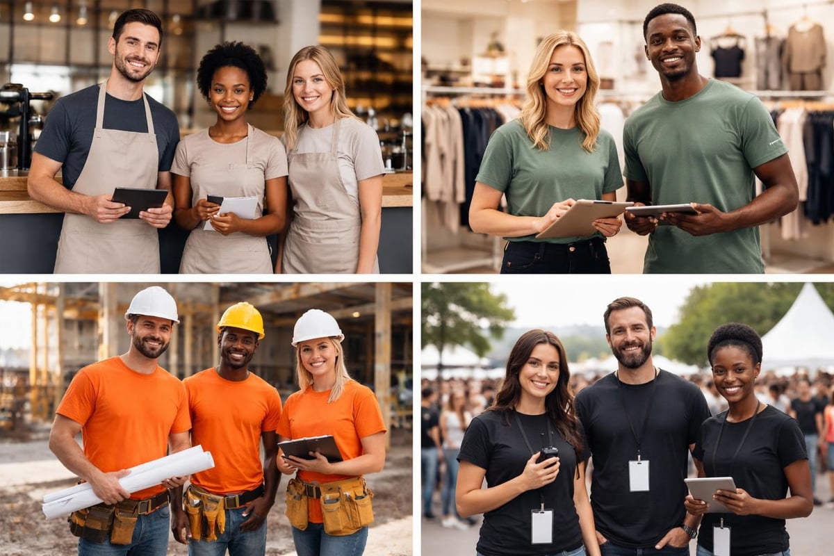 Industry applications for logo workwear