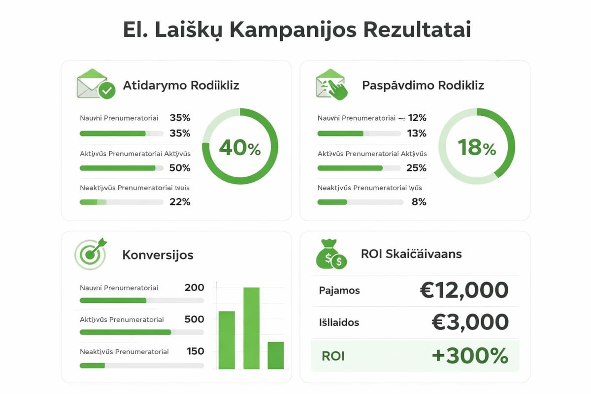 Email marketing KPI dashboard