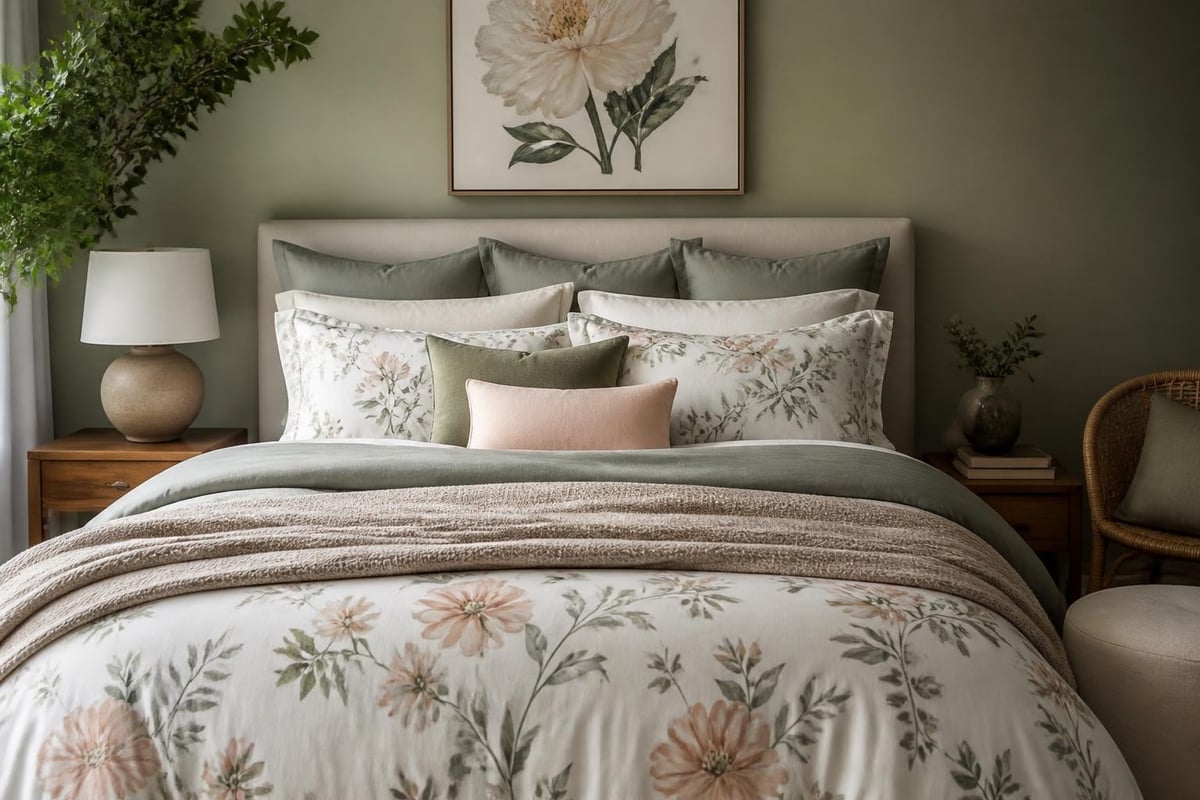 Bedroom styling layers