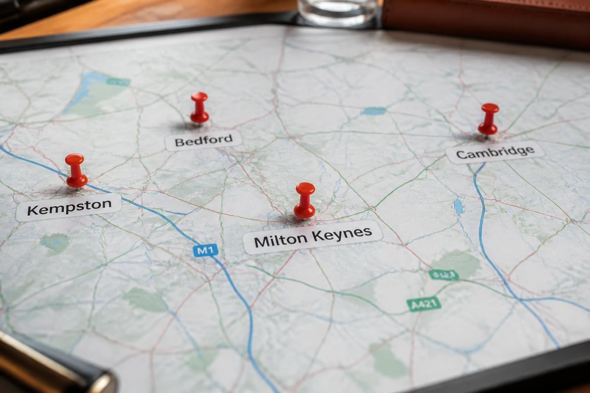 Bedfordshire engagement locations