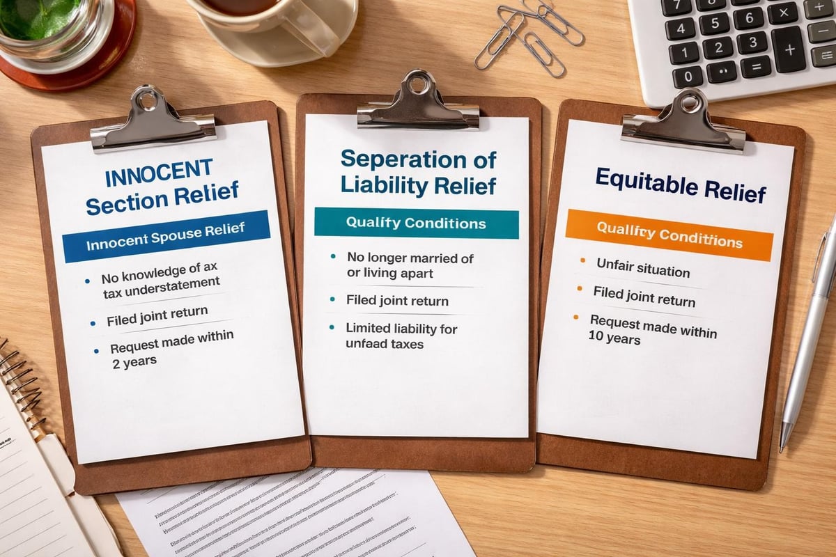 IRC 6015 relief types