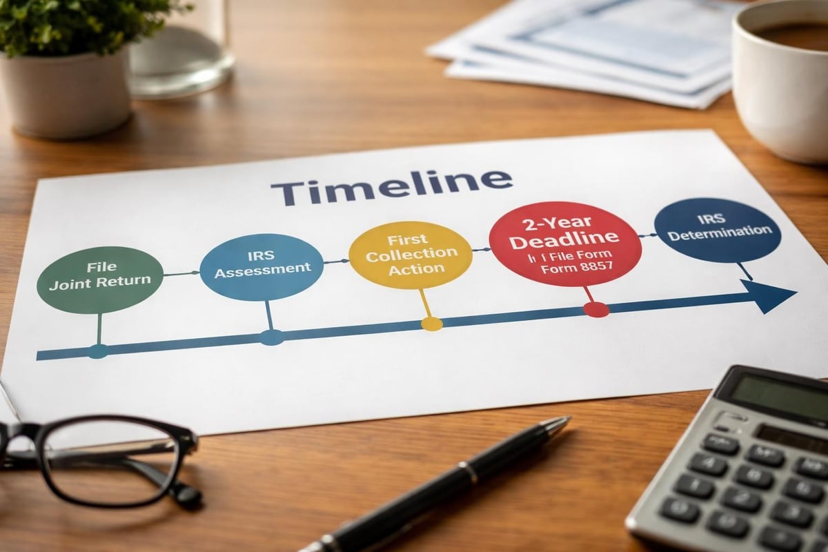 Innocent spouse relief timeline