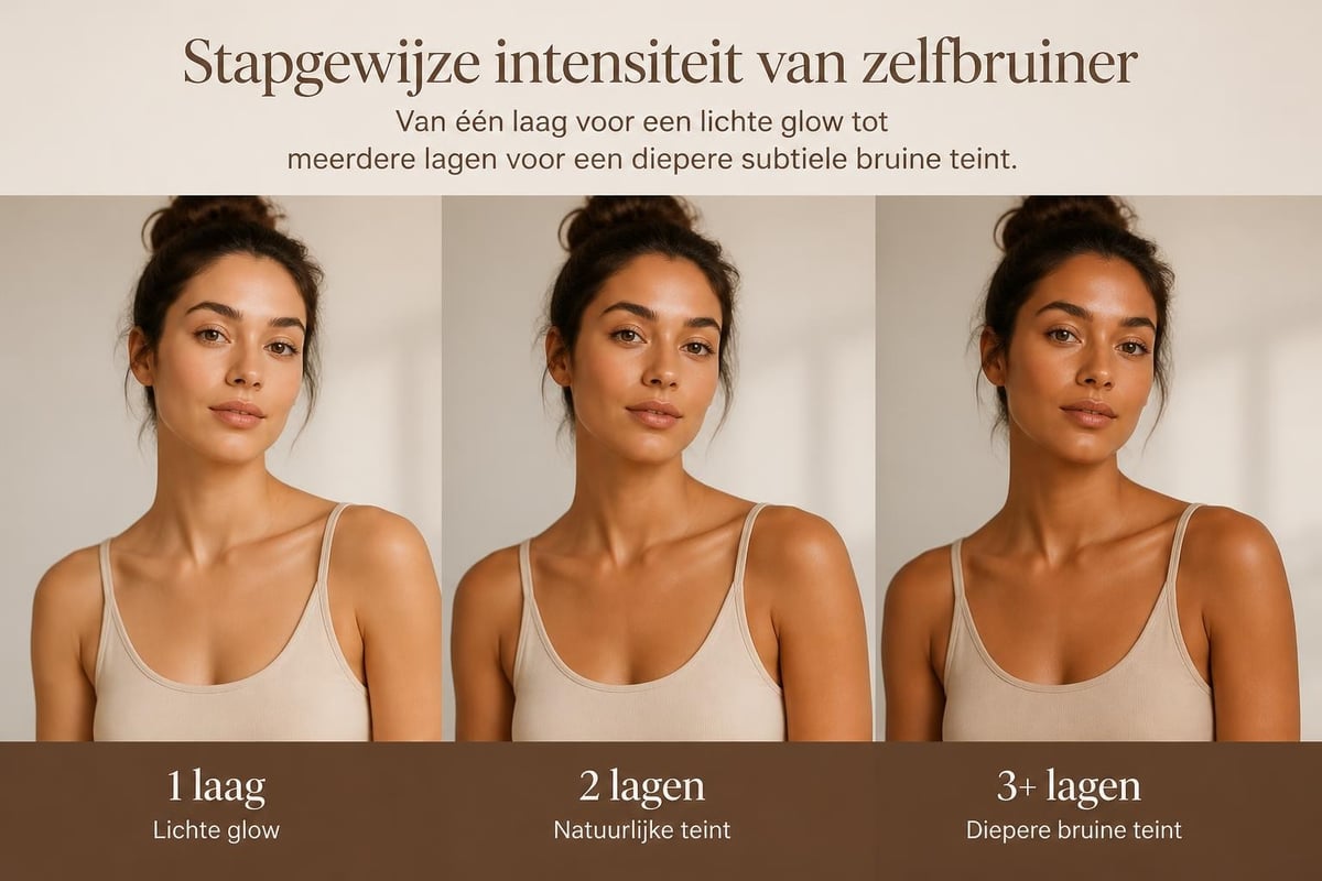 Geleidelijke opbouw van zelfbruiner