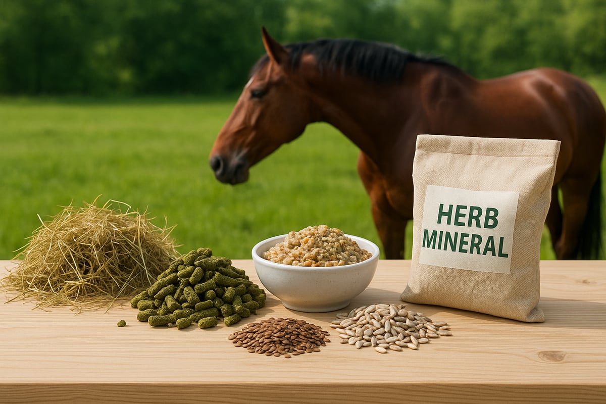 Die wichtigsten Zutaten in getreidefreiem Pferdefutter