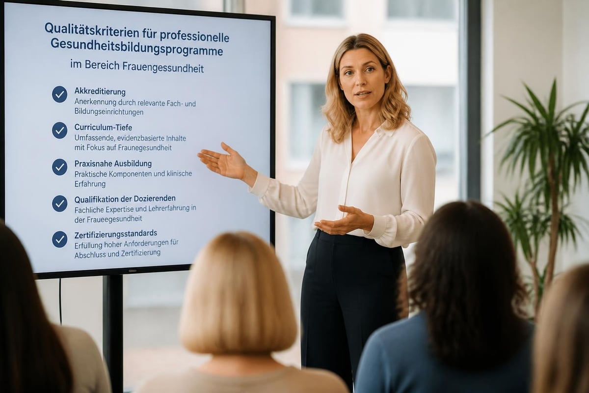 Qualitätskriterien Ausbildung