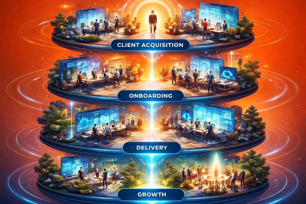 Integrated coaching system layers