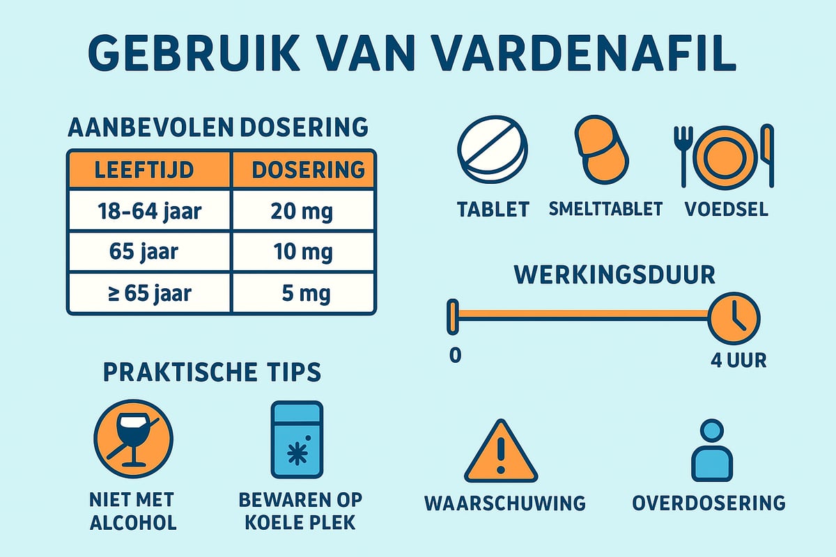 Gebruik van Vardenafil: Dosering, Inname en Praktische Tips