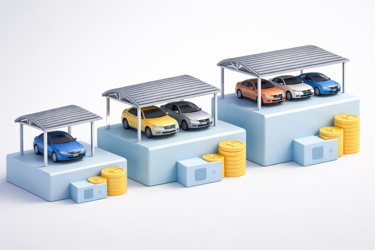 Carport size comparison chart
