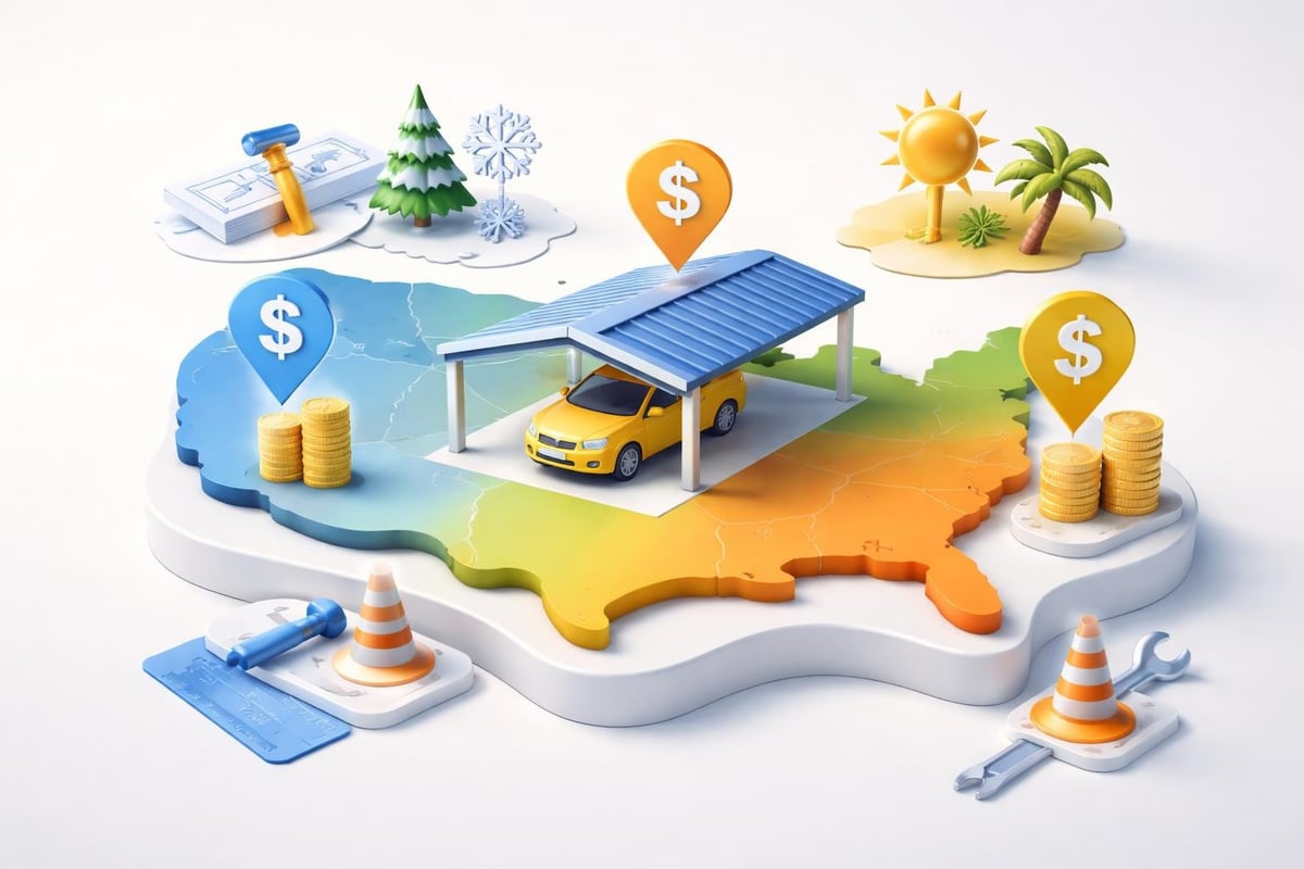 Regional pricing map