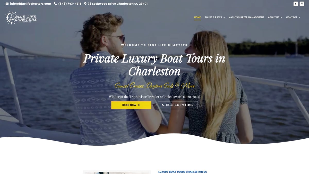7 Unforgettable Sunset Sail In Charleston SC Experiences 2025 - Blue Life Charters – Private Luxury Sunset Sails