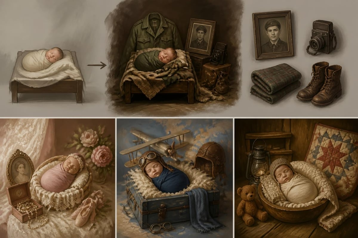 Storytelling elements in newborn photography