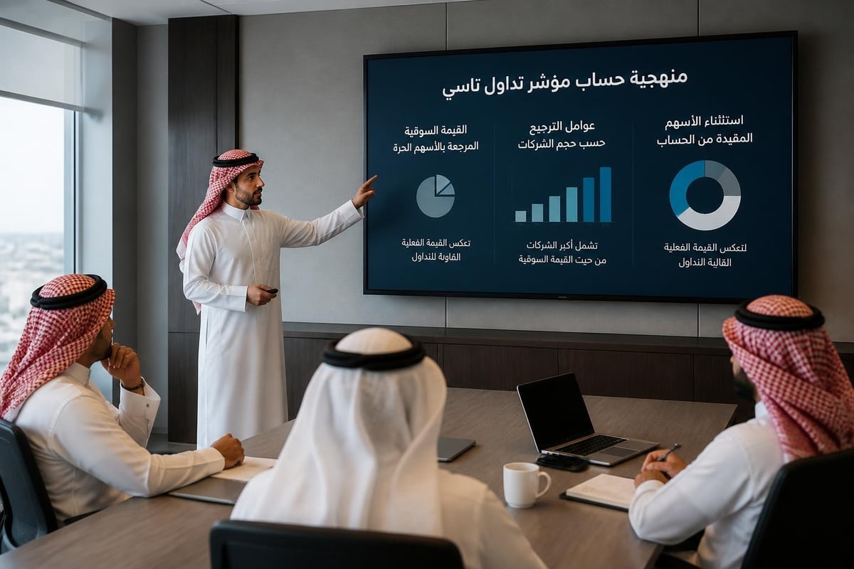 منهجية حساب مؤشر TASI