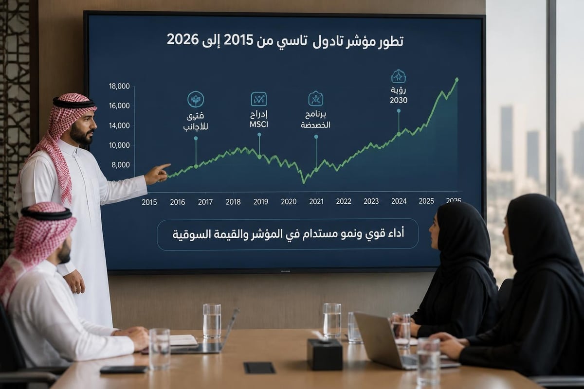 تطور مؤشر تداول TASI