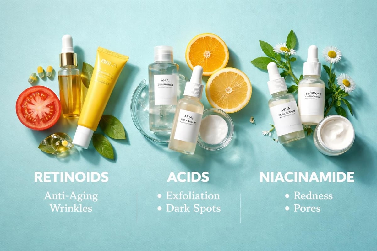 Skincare ingredients for clear skin