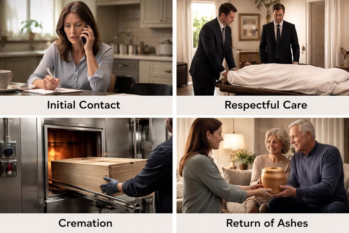 Direct cremation process