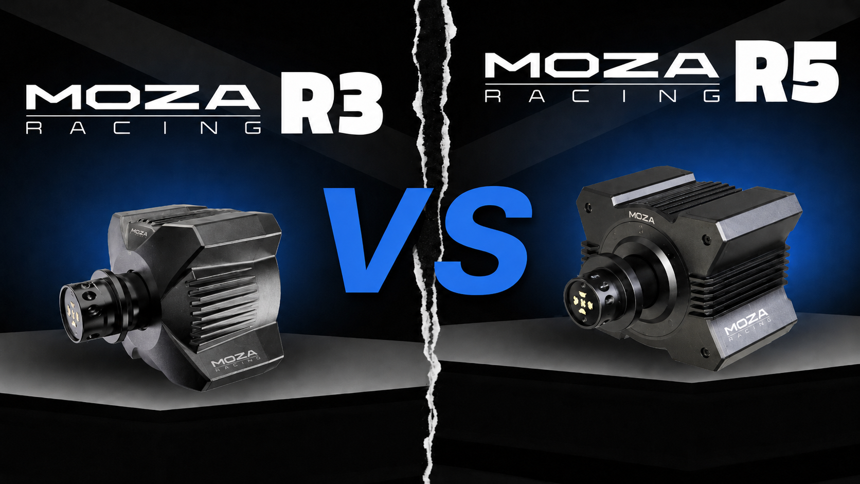 MOZA R3 VS R5 wheelbase overview