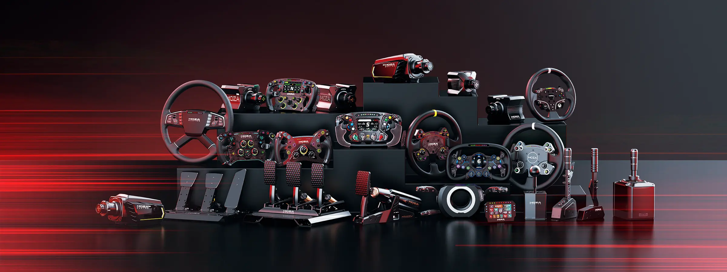 MOZA sim racing gear