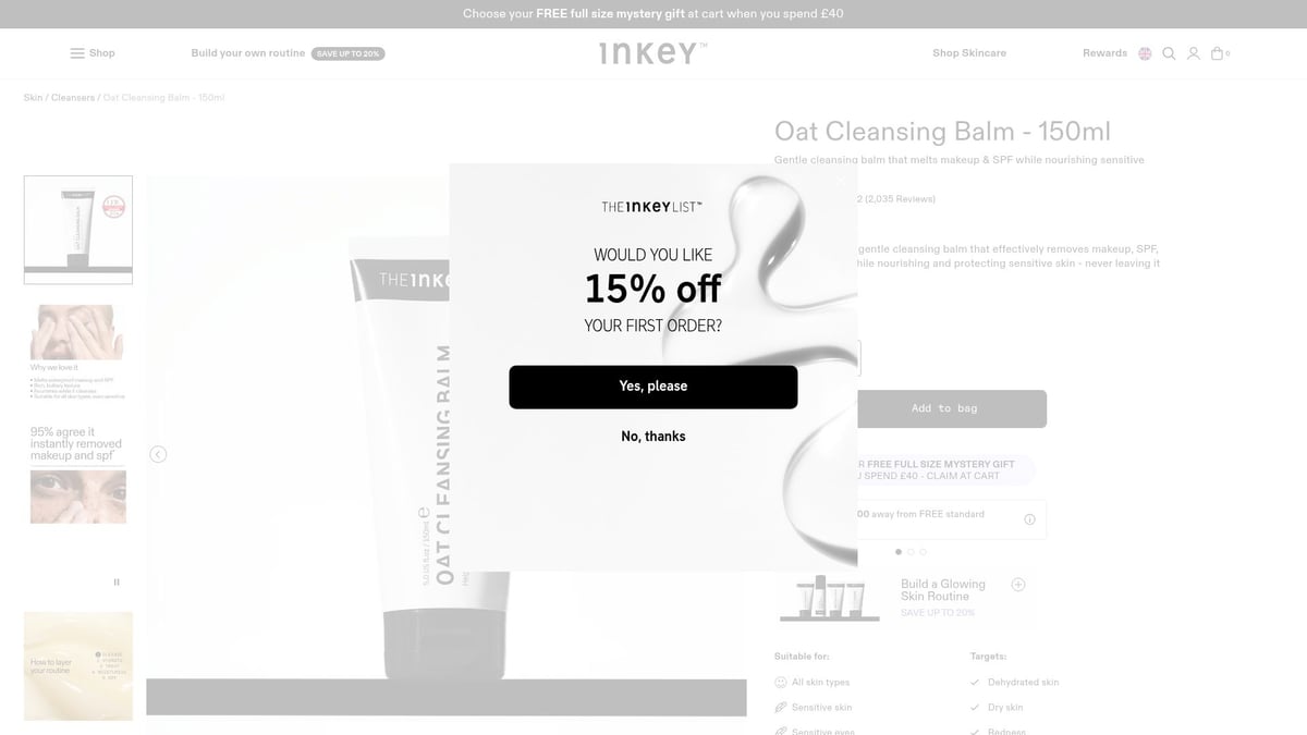 Top 8 Dry Skin Skin Care Products to Try in 2026 - Oat Cleansing Balm – The INKEY List