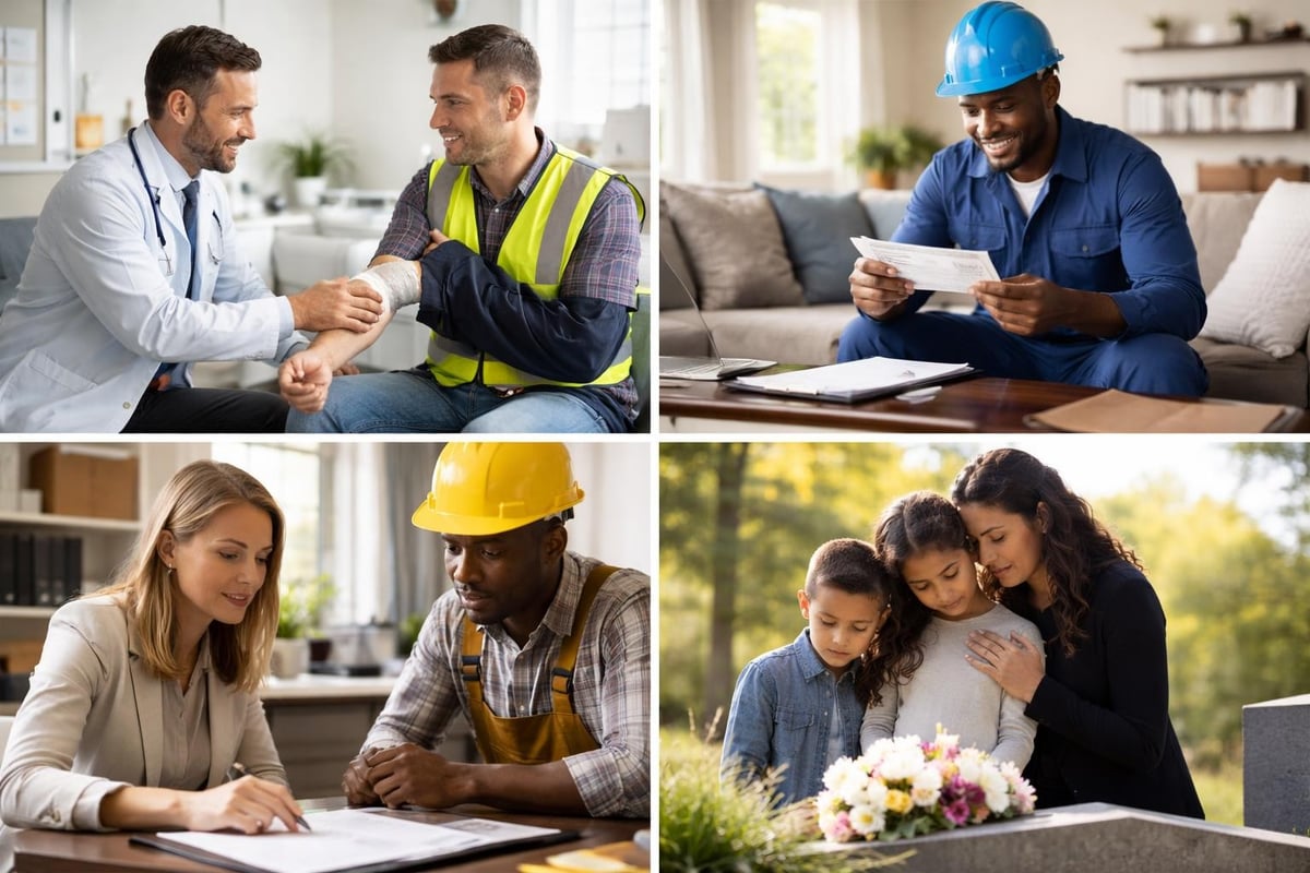 Workers compensation benefit types