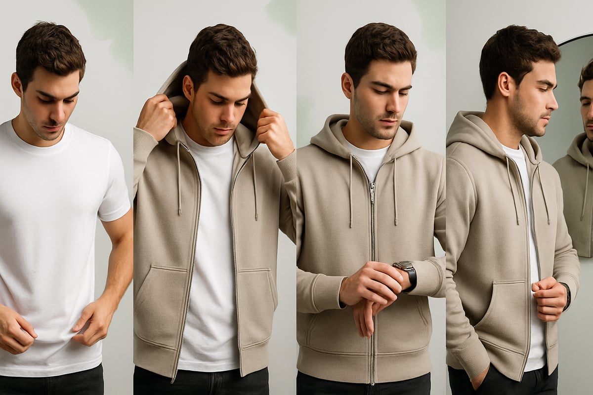 Step-by-Step Guide: How to Layer a T Shirt Under a Hoodie