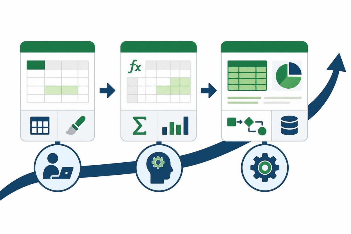 Excel skill progression path