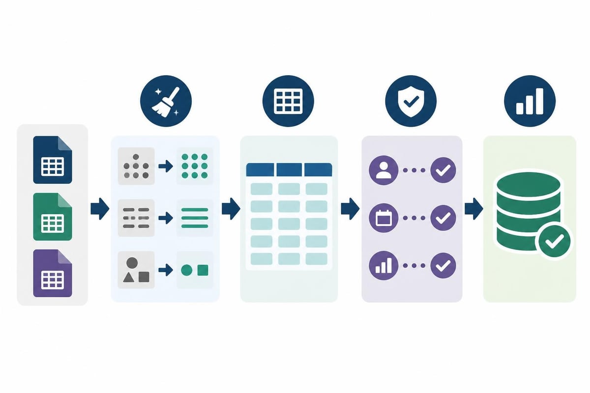 Excel data management workflow
