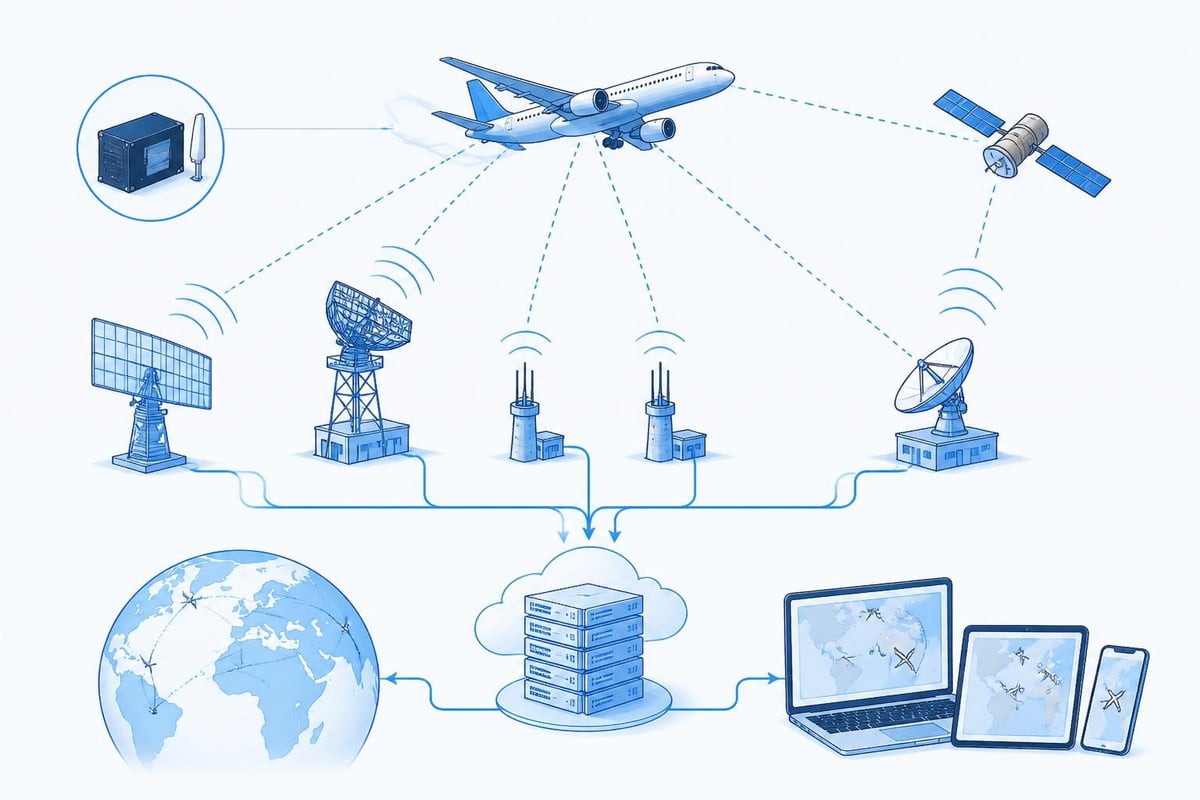 Flight tracking data sources