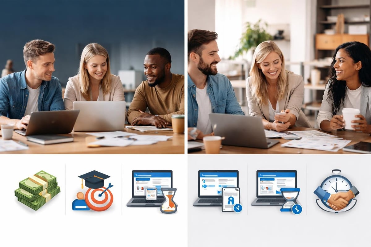 Vergleich Kostenstruktur interne Marketingabteilung versus Digital Marketing Outsourcing