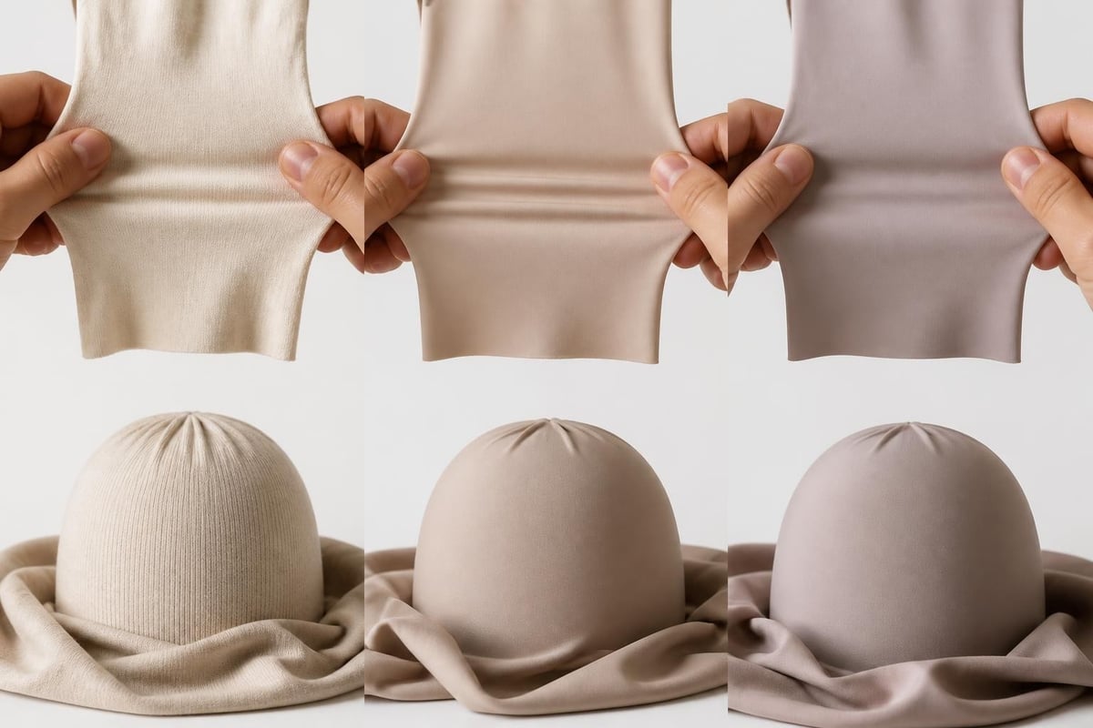 Material comparison for panty lines