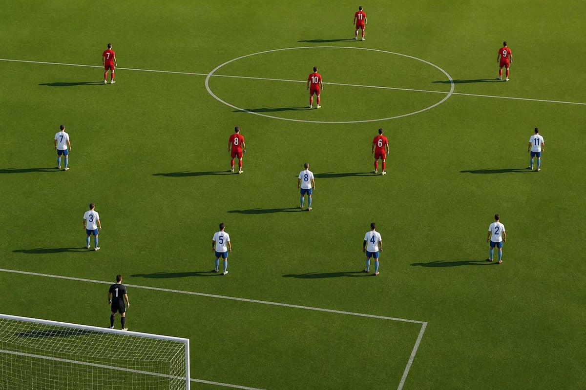 Soccer field positions and zones