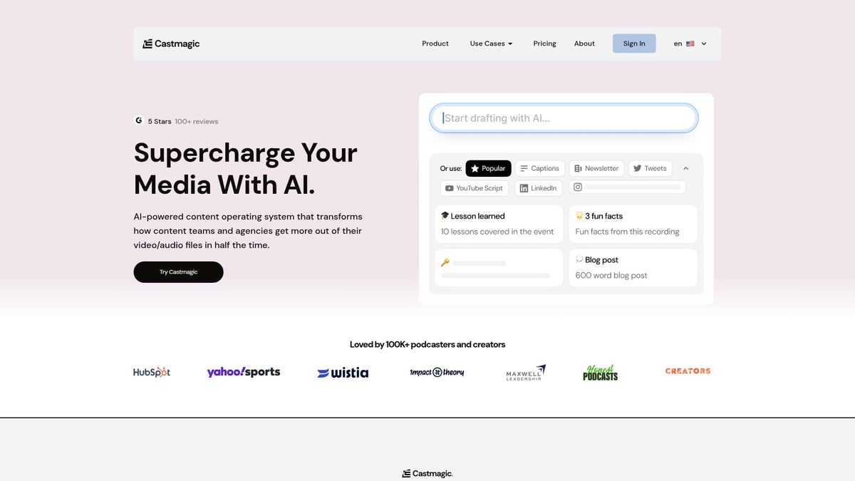 12 Best AI Advertising Tools to Boost Your Campaigns in 2026 - Castmagic