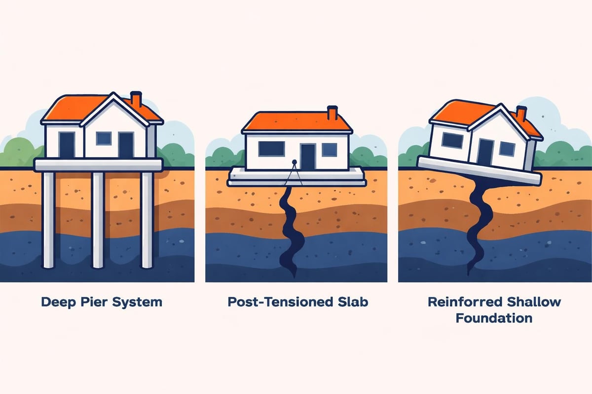 Foundation design options for expansive soils