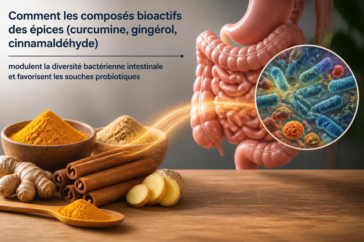 Interaction entre épices et microbiote