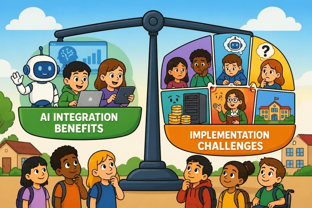 AI implementation challenges in education