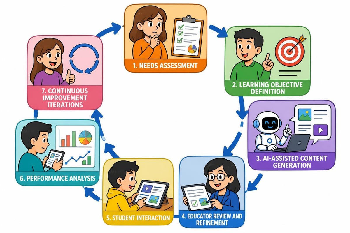 AI curriculum development workflow