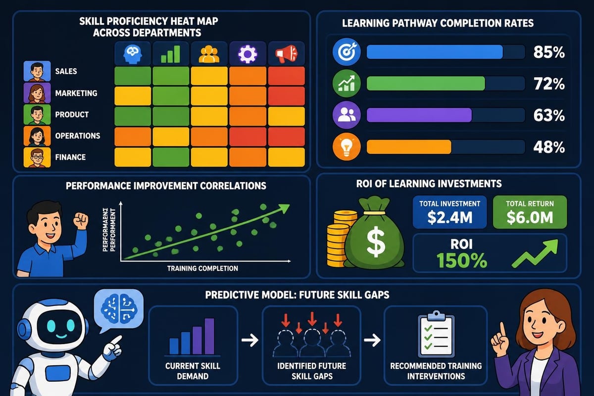 Corporate AI training analytics